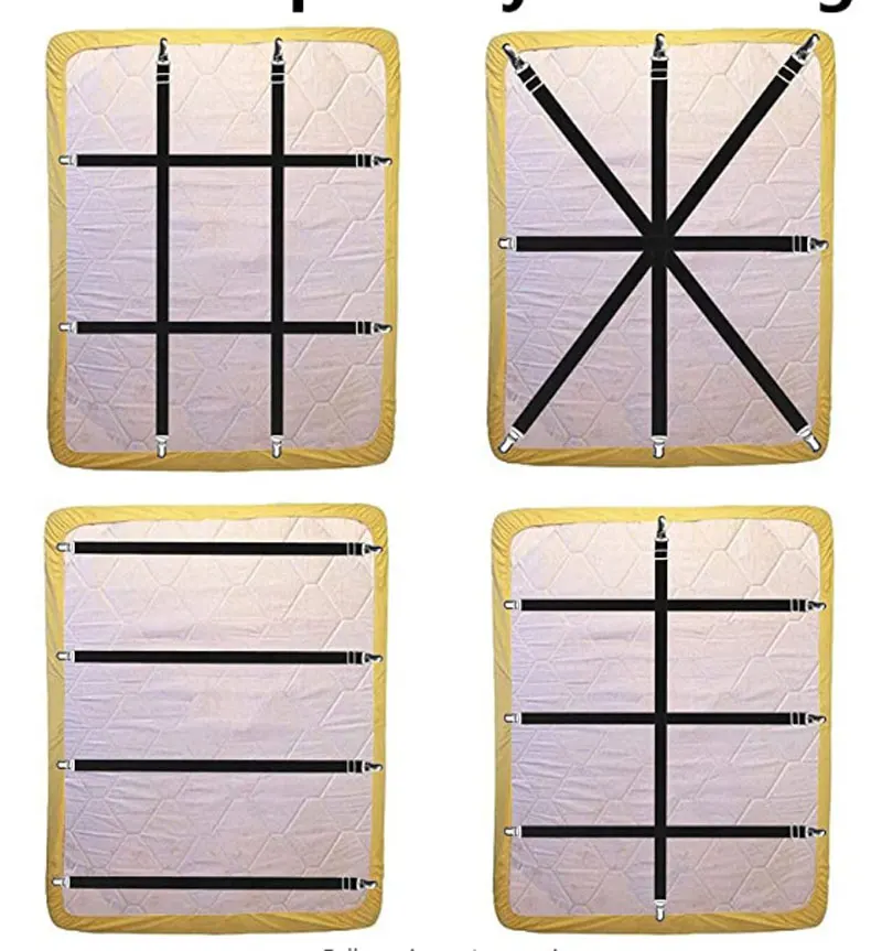 4 шт./компл. регулируемые зажимы для простыни держатель чехлов матраса