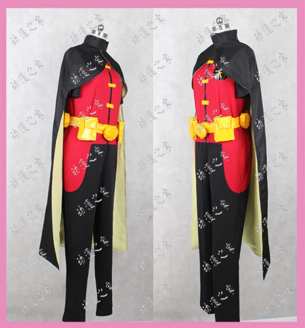 Костюм для косплея Молодая Справедливость красный Робин Тим Дрейк Дамиан Тимми