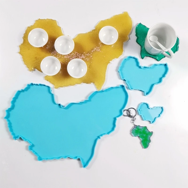 

DIY Tray Coaster Keychain Epoxy Mold DIY Keychain Pendant Jewelry Crafting Mould for Valentine Gift Craft