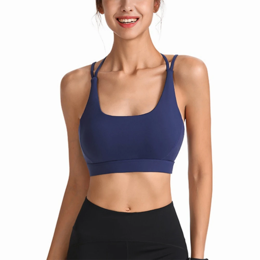 

Sports Bra Yoga Sportswear Push Up Joggings Running Top with Pads Training Hollow Out Seamless Tops Women Fitness Gym Bra