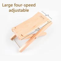 guitar footstool pedal solid wood guitar pedals can be lifted and folded footboard anti slip pad instrument play foot rest stand