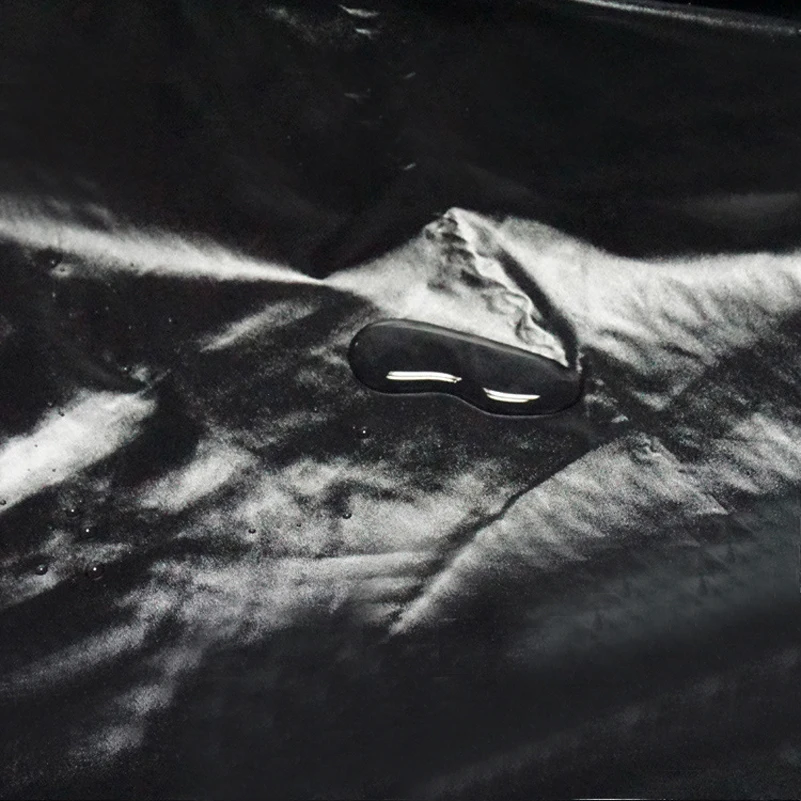 Толстые однотонные черные маслостойкие и водостойкие простыни из полиэстера для