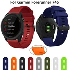 Ремешок 22 мм для наручных часов Garmin Forerunner 745CAME 2  Vivoactive 4Activeсиликоновый ремешок для наручных часов garmin forerunner 745