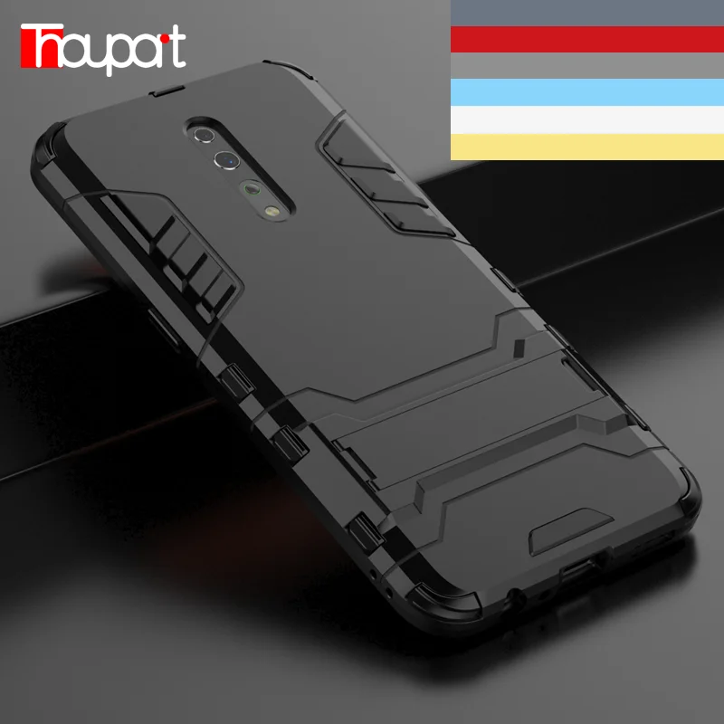 Чехол для Oppo Reno Z 10X Zoom Армор Силиконовый Защитник Стойка Обложка Кейсы 2 Ace F11 Pro Reno2 он.