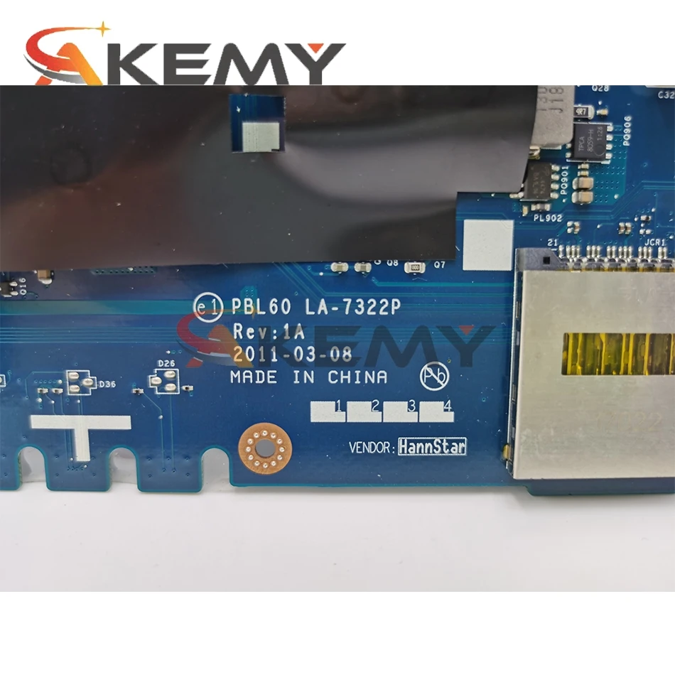 

For ASUS PBL60 LA-7322P for X53B K53B K53BY K53BR X53BY X53BR mainboard with AMD CPU DDR3 laptop motherboard 100% fully tested