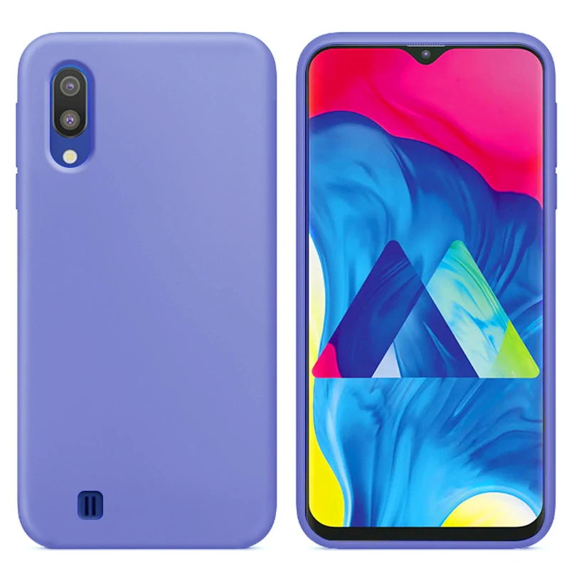 Роскошный жидкий силиконовый чехол для samsung Galaxy M10 мягкая задняя крышка сотового