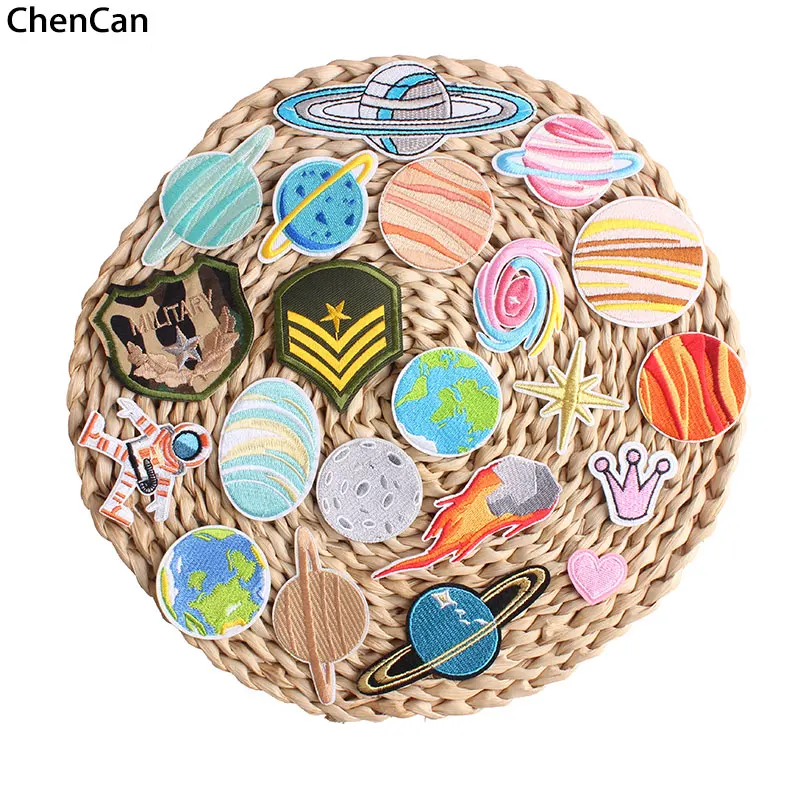 Diy Planet Express космическая вышивка патч астронавт Байкерский значок аппликация