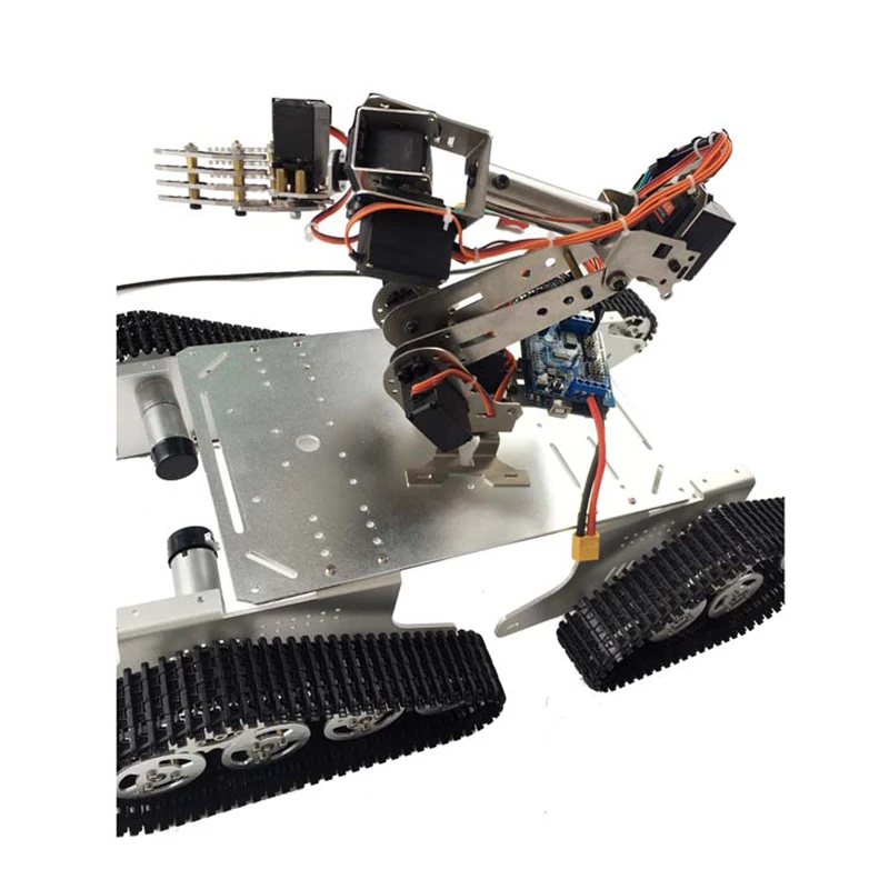 Беспроводной робот-рычаг 7DOF с Wi-Fi управлением полностью металлический захватом +