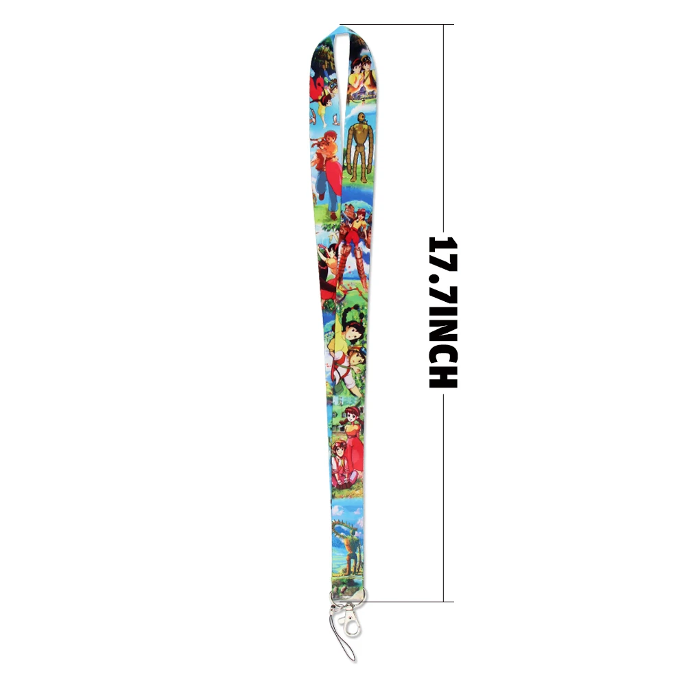 

LX142 Anime Lanyard Neck Strap Rope For Mobile Cell Phone ID Card Badge Holder With Keychain Keyring