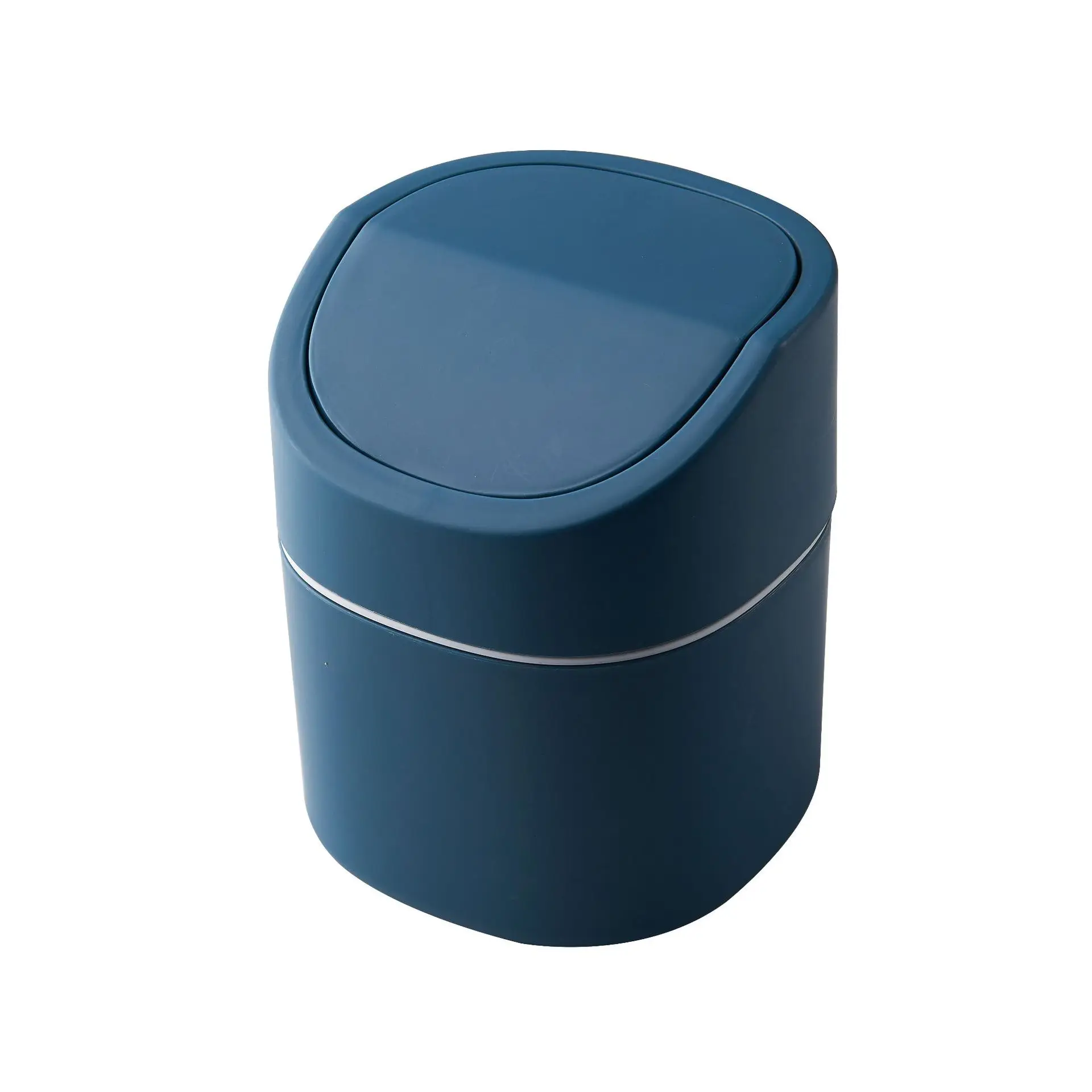 

Nordic mini desktop trash can household kitchen desk waste bin tube covered debris storage cleaning tube