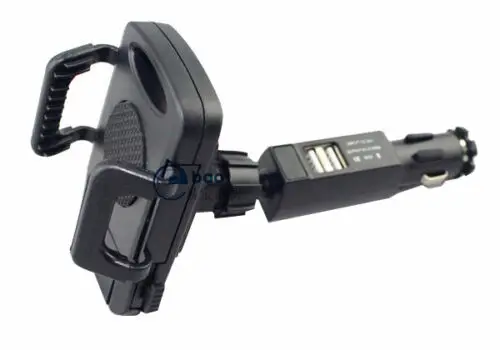 Двойной USB 2 порта автомобильное зарядное устройство держатель телефона для samsung