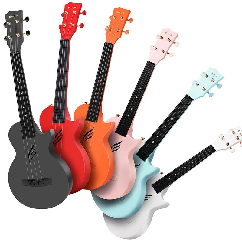 

23 Inches Ukulele Carbon Fiber Ukelele Beginner Kit String Instruments Mini Guitar Case Strap Ukelele Musical Instrument BS50LL