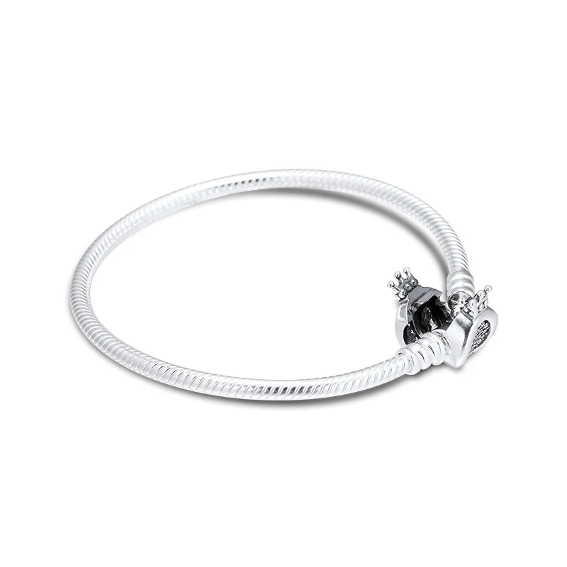 100% 925 Sterling Silver Moments Crown O Bracelets with CZ For Women Free Shipping | Украшения и аксессуары