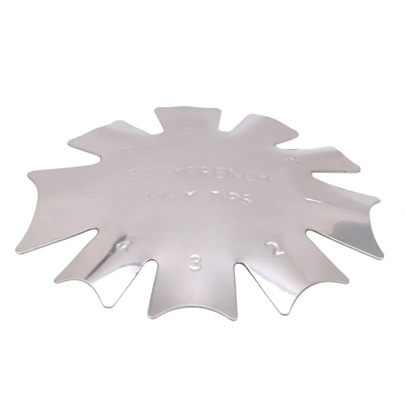 Палитра для макияжа серебристая нержавеющая сталь фотосессия искусство ногтей