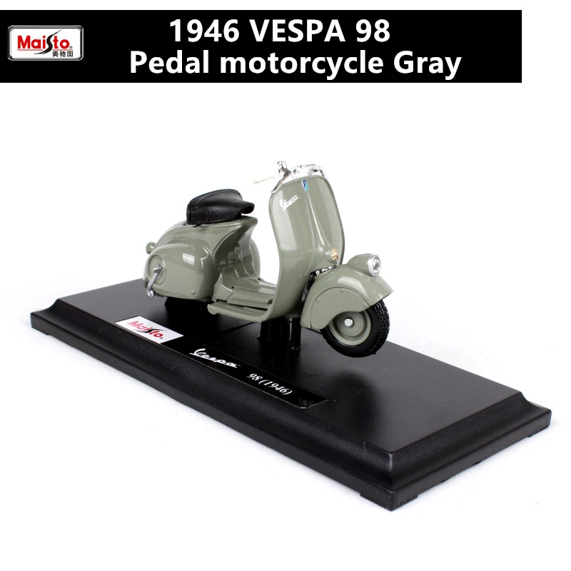 1946 Maisto 1:18 12 стилей Piaggio скутер сплав модель Vespa Мотоцикл Vespa модель Римский праздник коллекционные подарки - Цвет: 1946