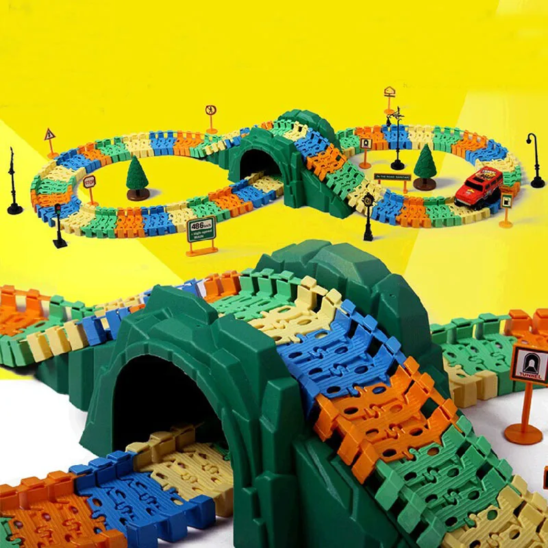 Детский Электрический товар волшебный автомат рельсовый автомобиль слот