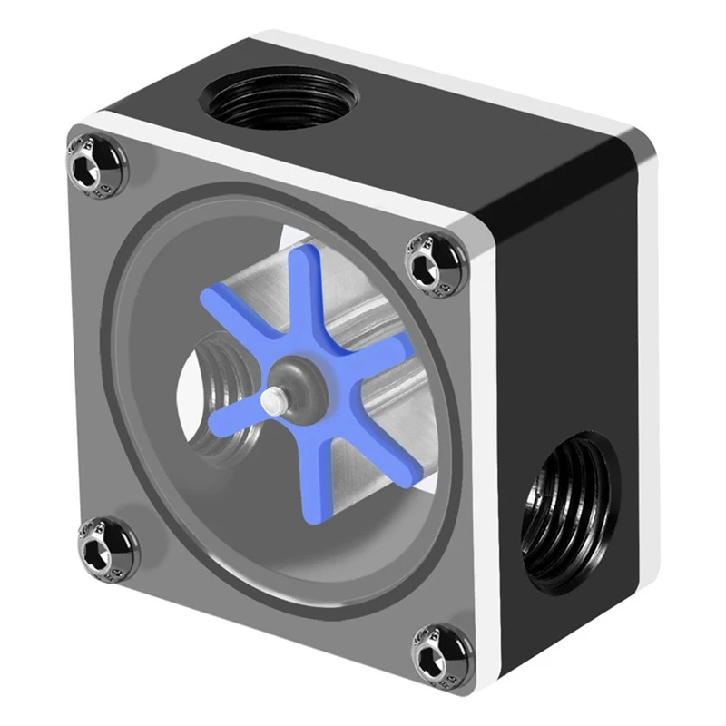 Flow Meter Indicator G1/4 Threaded 6 Impeller 3 Ways for Pc Computer Water Cooling System | Компьютеры и офис