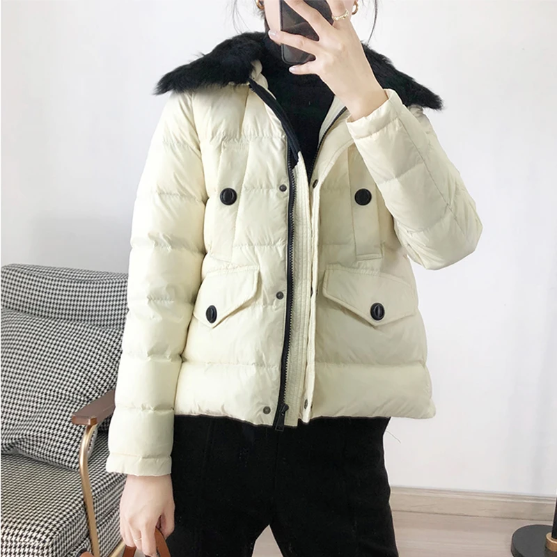 Fitaylor/Новинка Зимняя плотная теплая короткая куртка Женская модная на молнии с