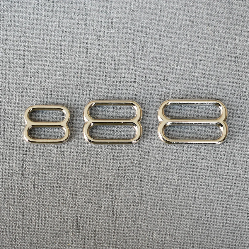 

1 Pcs/Lot 15mm 20mm 25mm Silver DIY Tri Glides Slide Bar Rectangle Adjuster Buckle for Leather Craft Bags Shoulder Shose