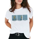 Ван Гог женская футболка картина маслом wall Art печати футболка женский топ на каждый день Новинка уличная Графический Футболка в стиле Харадзюку Femme 2019