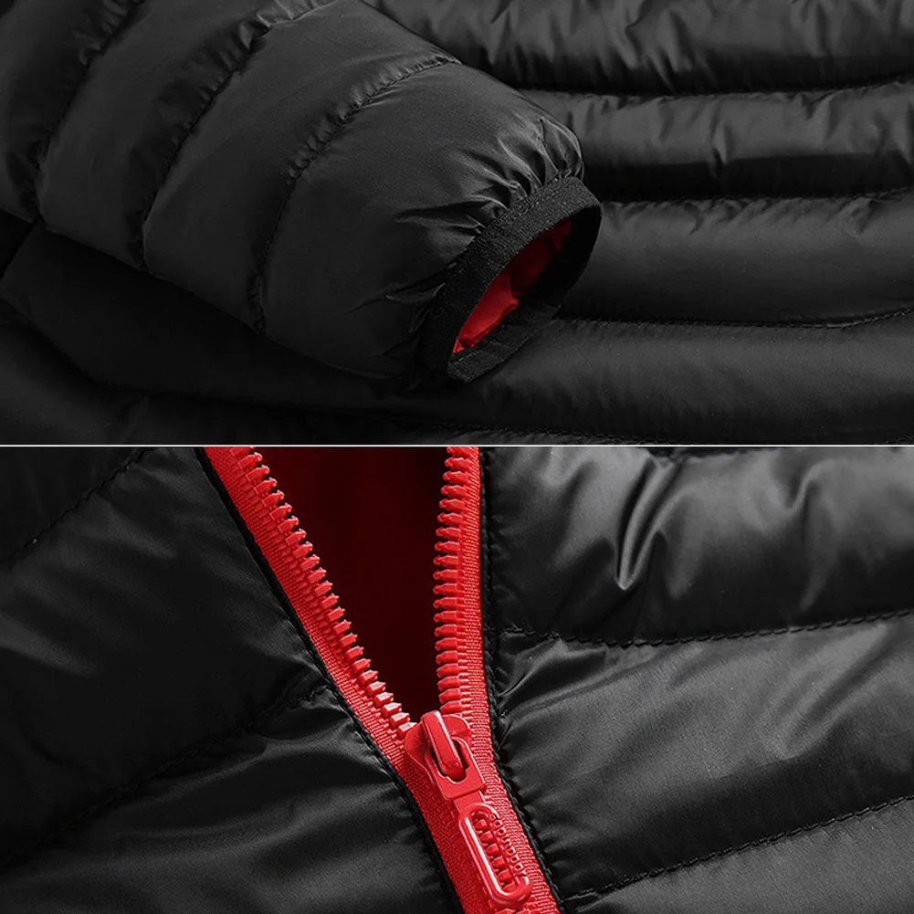

Casual USB Rechargeable Hooded Thermal Winter Solid Electric Heating Women Coat Pocket Soft Daily Thick Zipper Warm