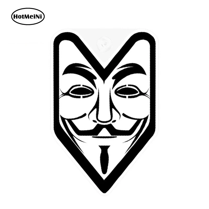 HotMeiNi 13 см x 8 6 JDM WAKABA значок GUY FAWKES V для VENDETTA Наклейка Виниловая наклейка автомобиля