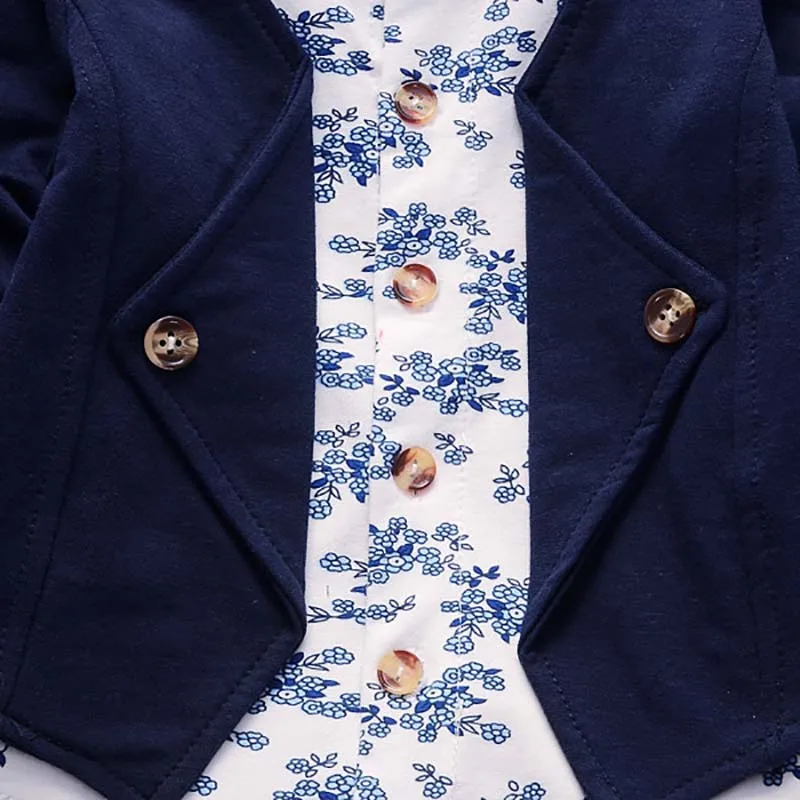 Комплект одежды для маленьких мальчиков весна-осень 2020 модные комплекты детей