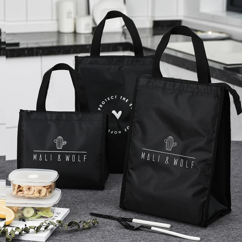 

Contracted Style Insulated Lunch Bag, Durable Bento Pouch, Thermal Insulated Lunch Box,Tote Cooler Bag, Lunch Container