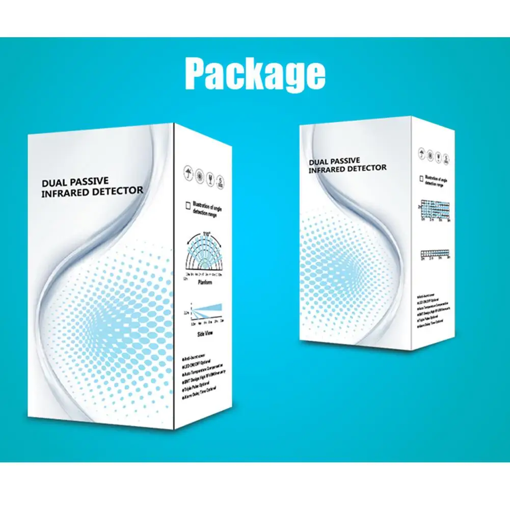 

Dual-Head Infrared Detector PIR Sensor 315M/433MHz For GSM PSTN Home Security Alarm System