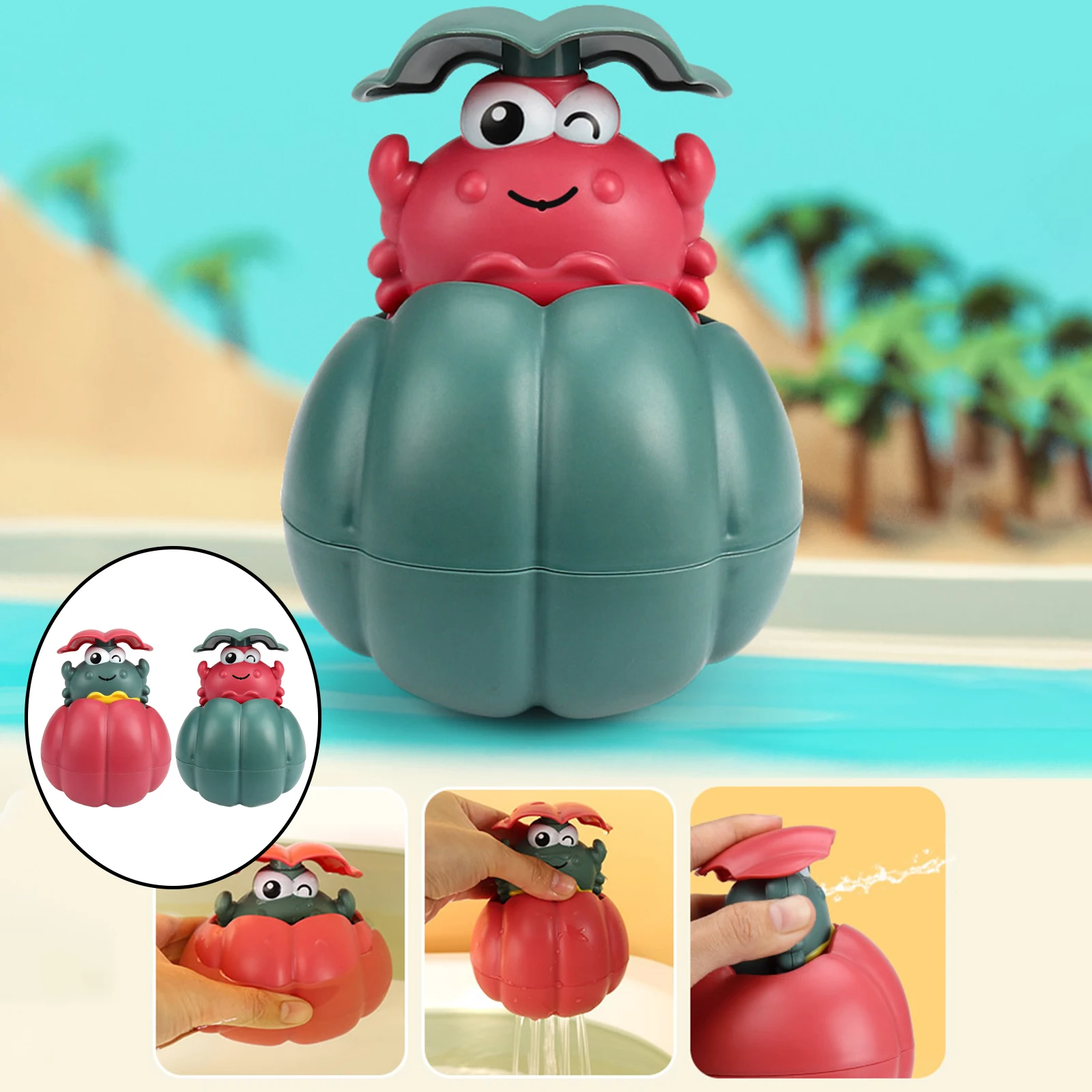 Cute Animal Crib Sprinkler Bath Floating Squirter Squirt Toy for Baby Gift