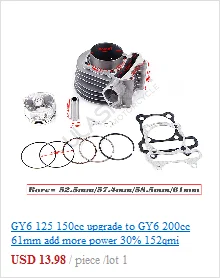 Механизм запуска для GY6 125cc 150cc 152QMI 157QMJ ATV Go Kart& Scooter 20 зуб Скутер мопед ATV 152QMI 157QMJ Q
