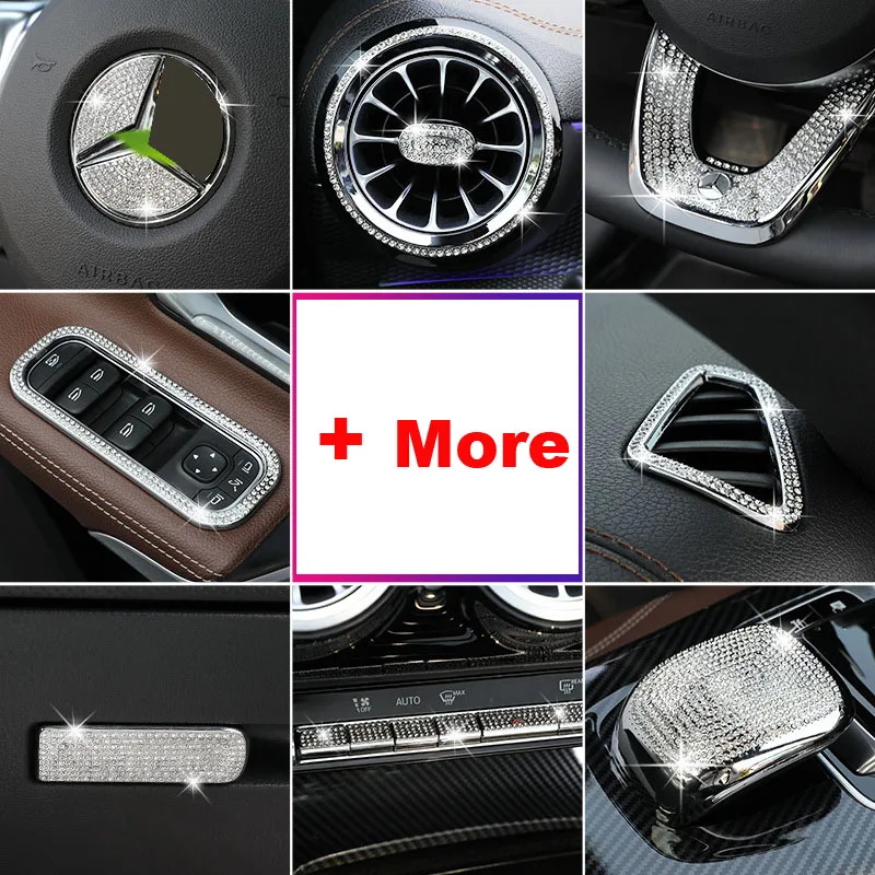 Алмазная наклейка для Mercedes Benz A class W177 V177 A200 A180 2019 + украшение интерьера автомобиля