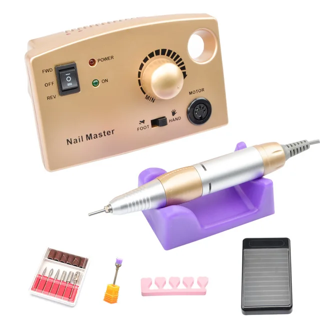 Сверлильный станок для ногтей 35000 об/мин маникюра сверло инструмент полировки