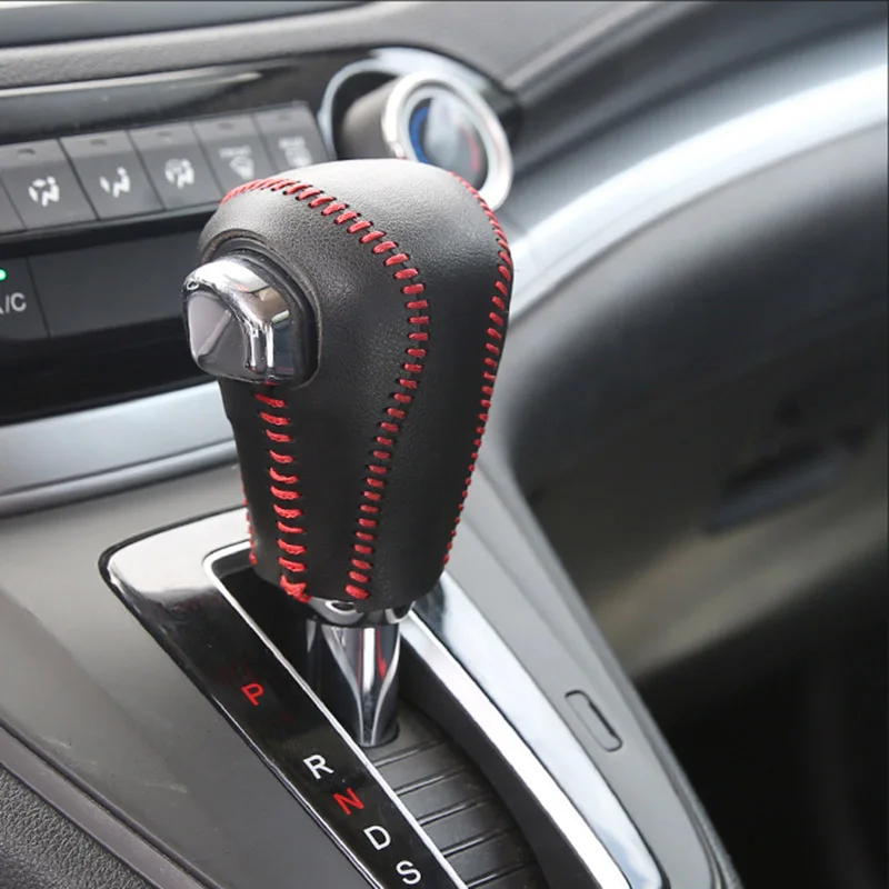 

Для Honda CRV CR-V 2012-2016 2013 2015, кожаная центральная консоль, переключатель передач, декоративный рукав, украшение интерьера, автоаксессуары