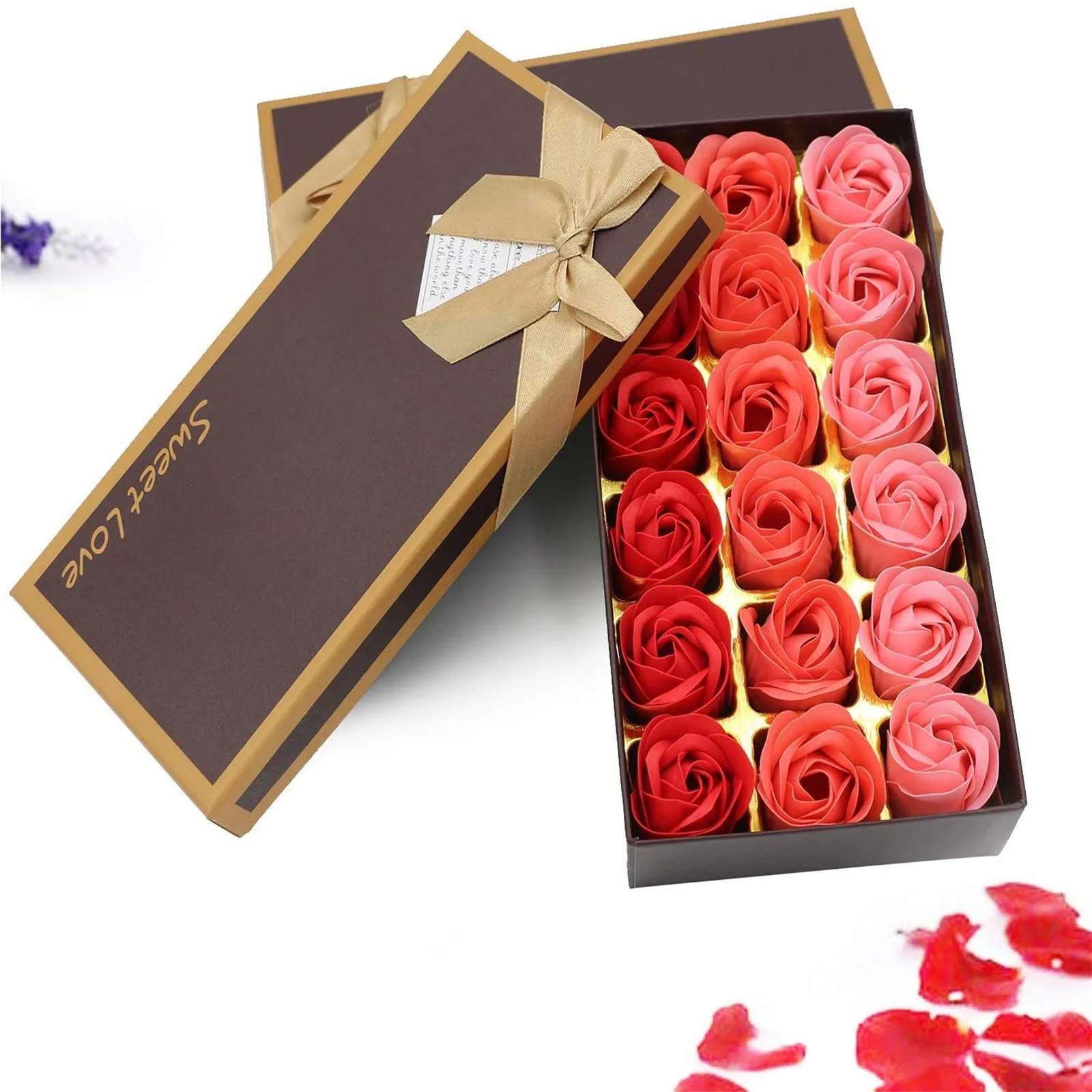 

Ароматизированное мыло для тела с лепестками роз, 25 #18 шт., свадебный подарок, украшение для дома, украшения для удержания цветов, аксессуары ...