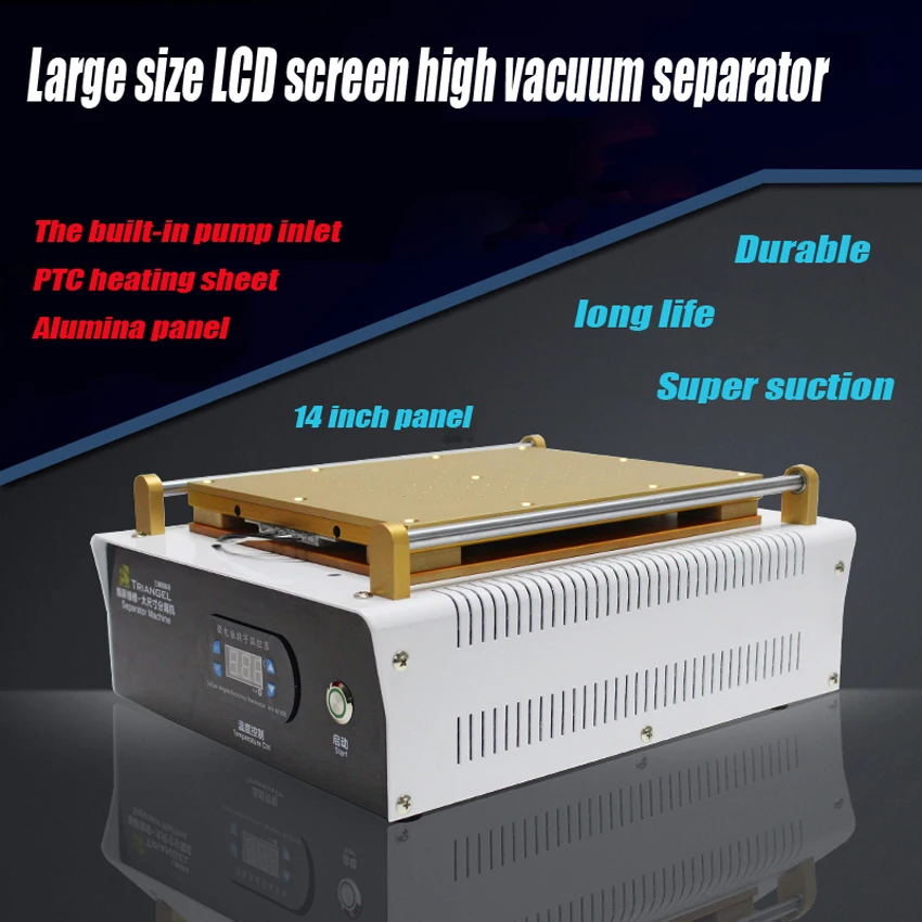 

1 шт., полный комплект, встроенный вакуумный насос 14 дюймов для iPad, стеклянный ЖК-сепаратор, аппарат для ремонта раздельного экрана для Samsung, планшетных ПК