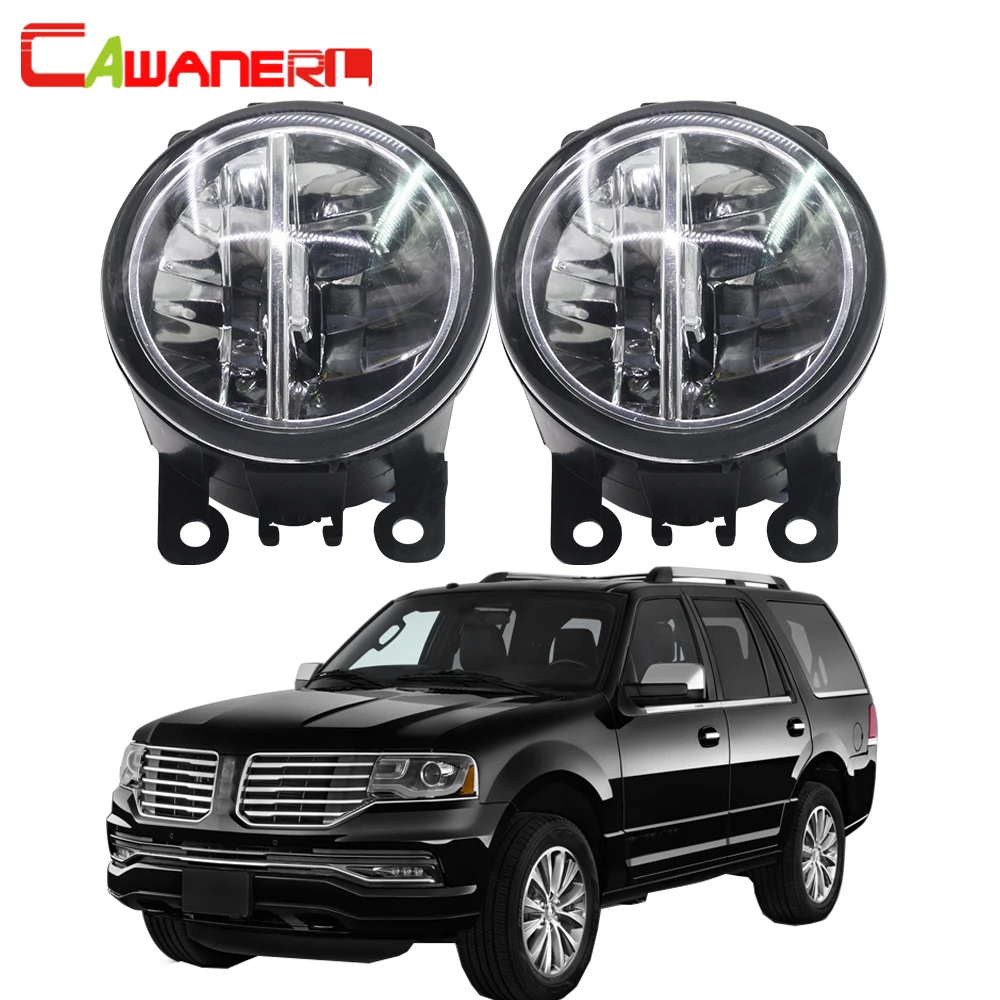 

Cawanerl для Lincoln Navigator 5.4L V8 2007-2014 Автомобильные светодиодные противотуманные фары 4000LM белый 6000K дневные ходовые огни DRL Стайлинг 2 шт.