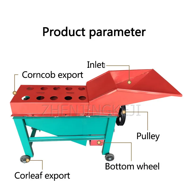 Corn Peeling Machine High Power 3000w Home Small Fully Automatic peeling Equipment 220V With Fan Grain Agricultural Tools | Инструменты