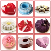 18 style silicone cake mold baking tools for cakes mousse chocolate mold 3d cake tray baking pan