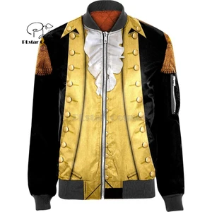 Мужская куртка-бомбер с объемным принтом в стиле Джорджа washington, толстовка с капюшоном для мужчин и женщин, Новый Модный пуловер на молнии с капюшоном и длинными рукавами