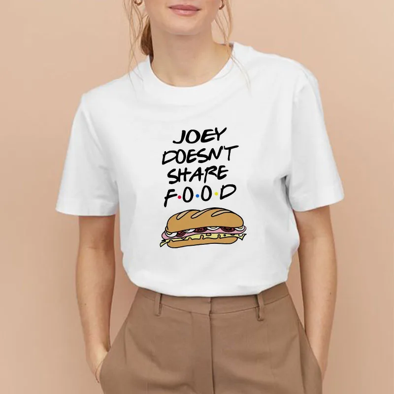 Женская одежда 2020 Friends TV Show футболка JOEY DOESN'T поделиться едой с мотивом Дня