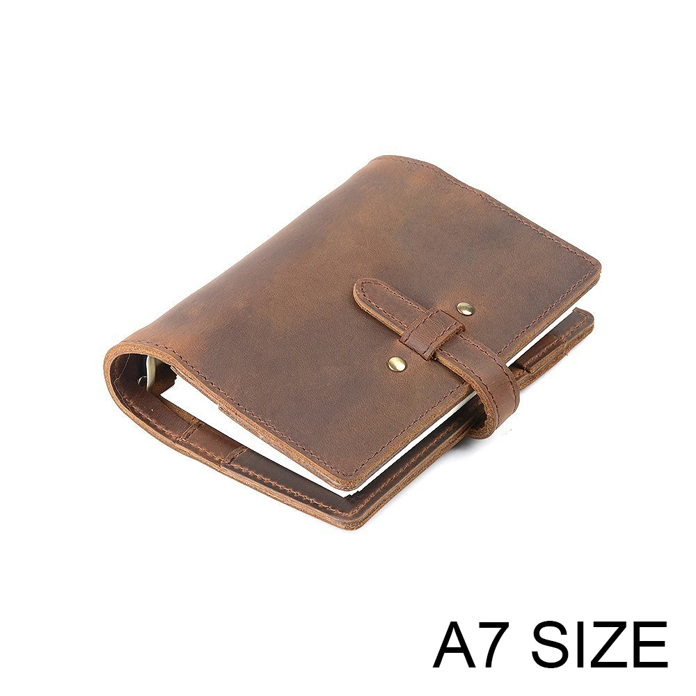 Винтажный блокнот ручной работы из натуральной кожи A7 дневник дорожный планер