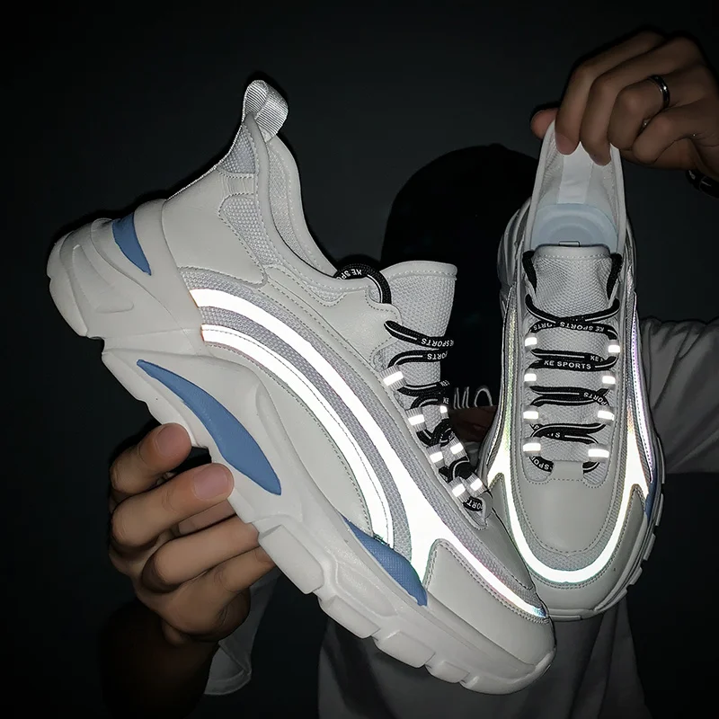 

slip Light black white para fashion trainers Fashion solid mens informales men knitting Sneakers sneakers-for-men masculino man