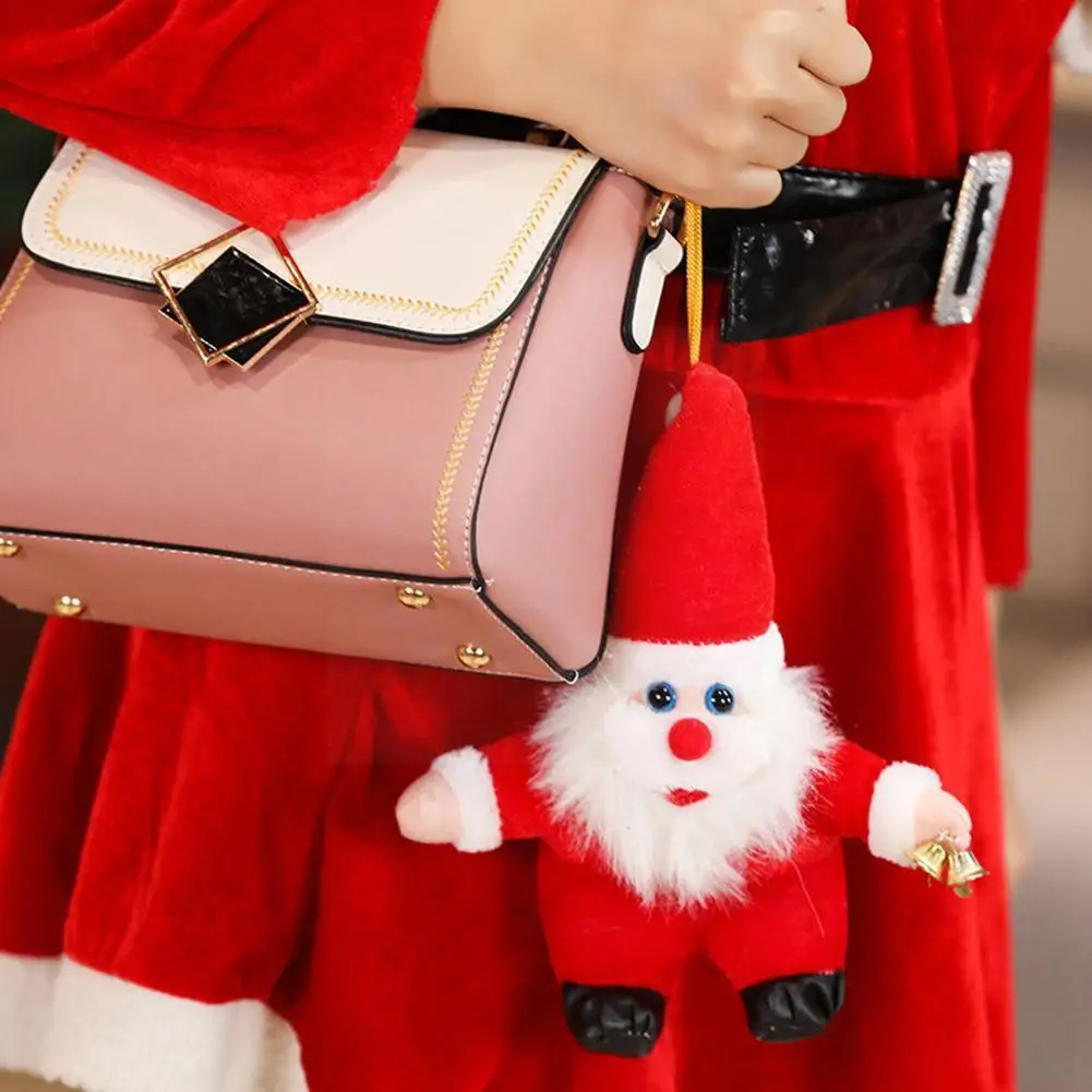 

Cute Cartoon Santa Claus Plush Toys Red Color Funny Gift Knitted Early Christmas Kids Ornaments Fabric Toys Toys Educa I3q7