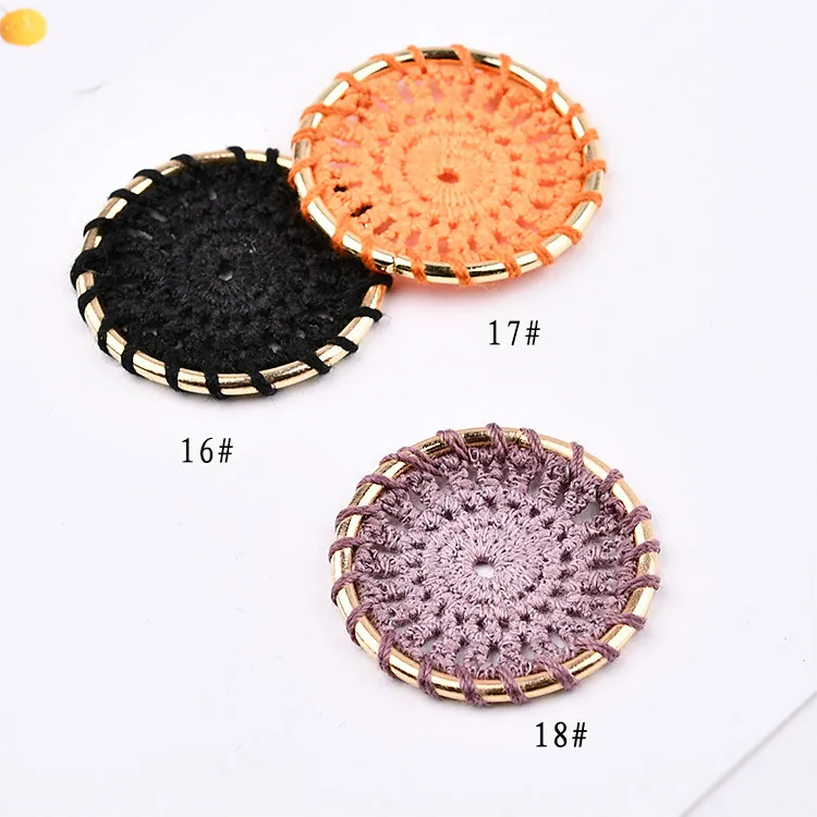 Универсальные круглые серьги в форме цветка материалы ручная работа народный