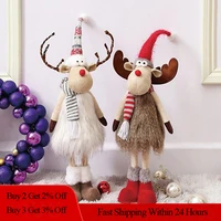 figurines christmas gift for kid christmas reindeer dolls new year christmas decoration navidad figurine merry christmas