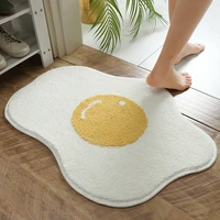 cartoon carpet poached egg non slip floor mat balcony mat bathroom toilet mat creative egg child door mat household goods