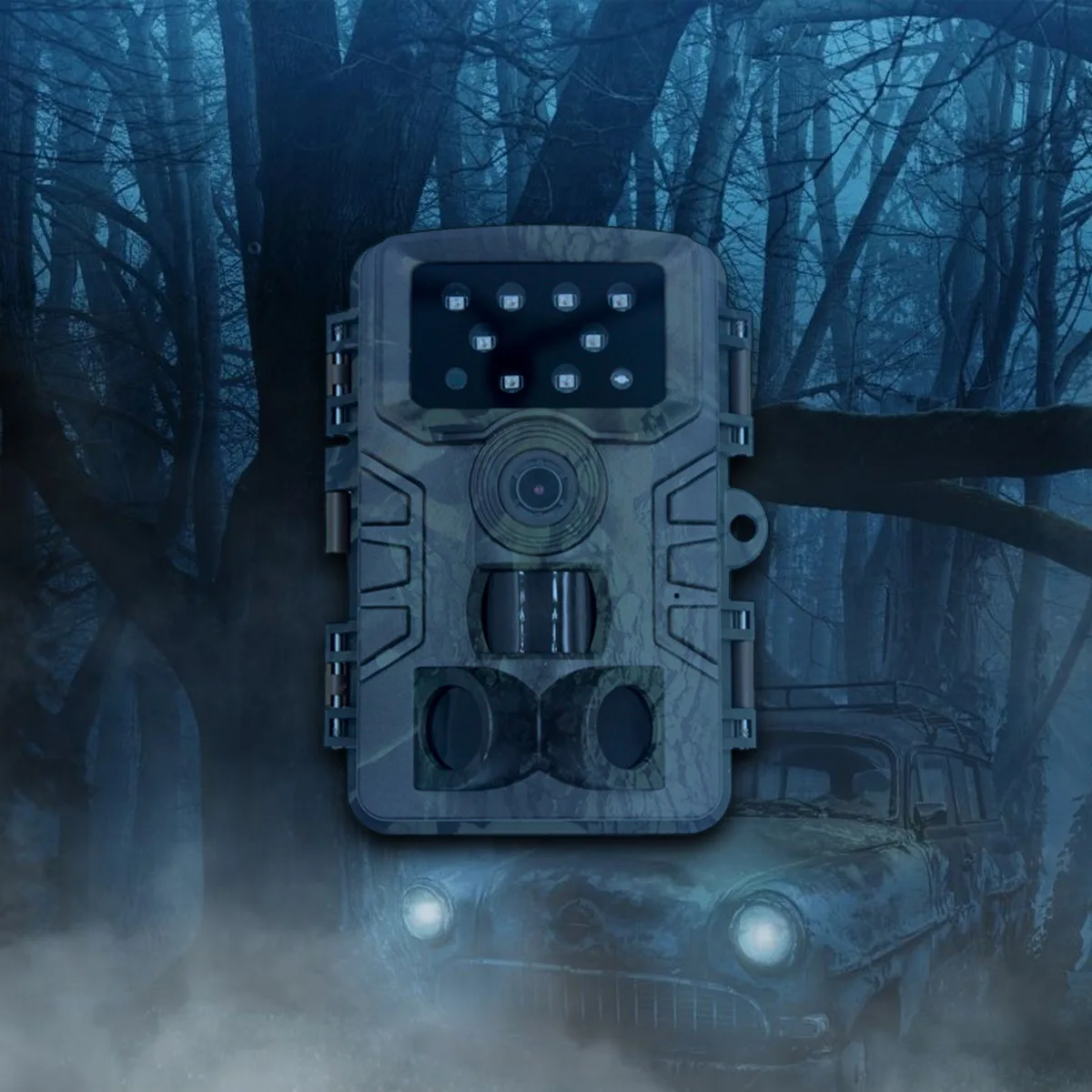 

Trail Camera, 20Mp 1080P Wildlife Hunting Camera, Waterproof Ip66 Night Vision Cam for Wildlife Hunting Home Security