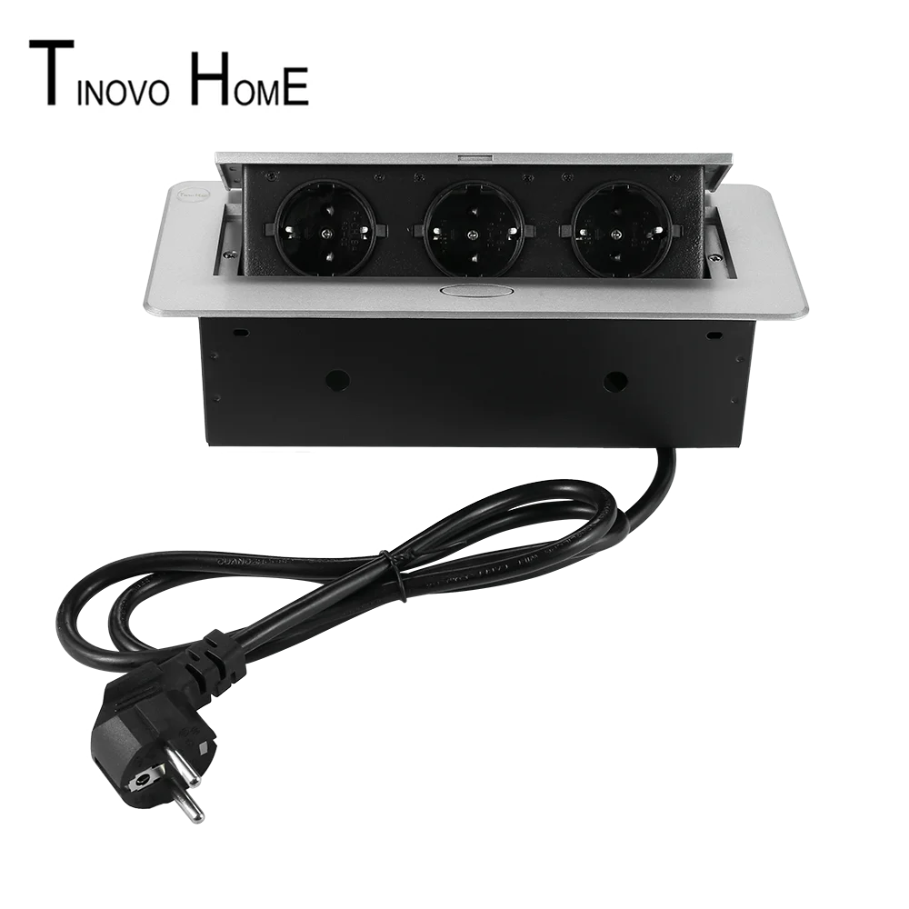 Настольная розетка с медленным прыжком/3 позиционная стандартная/стальная