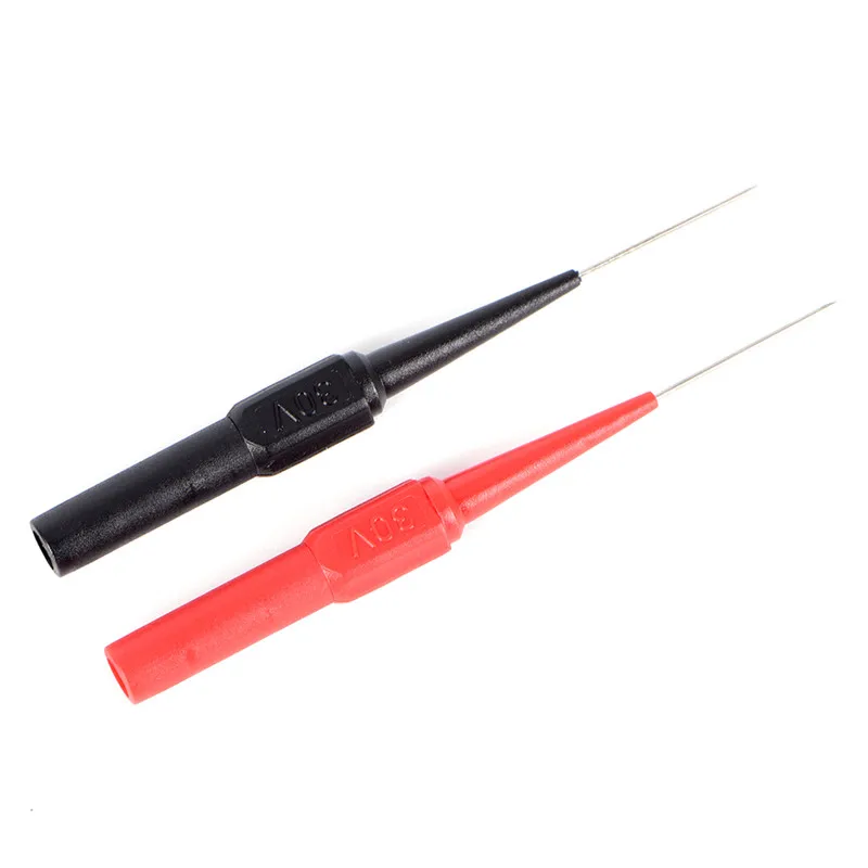 

2pcs Universal Digital Voltmeter Multimeter Test Lead Probe Wire Pen Insulation Piercing Needle Non-destructive Test Probes